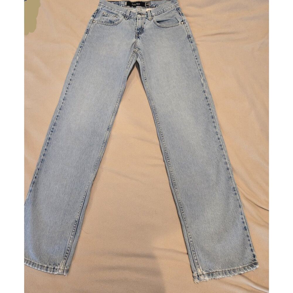 Vintage 90s Levi's Silvertab Loose Fit Denim Blue Jean Size Womens 3L Light Wash